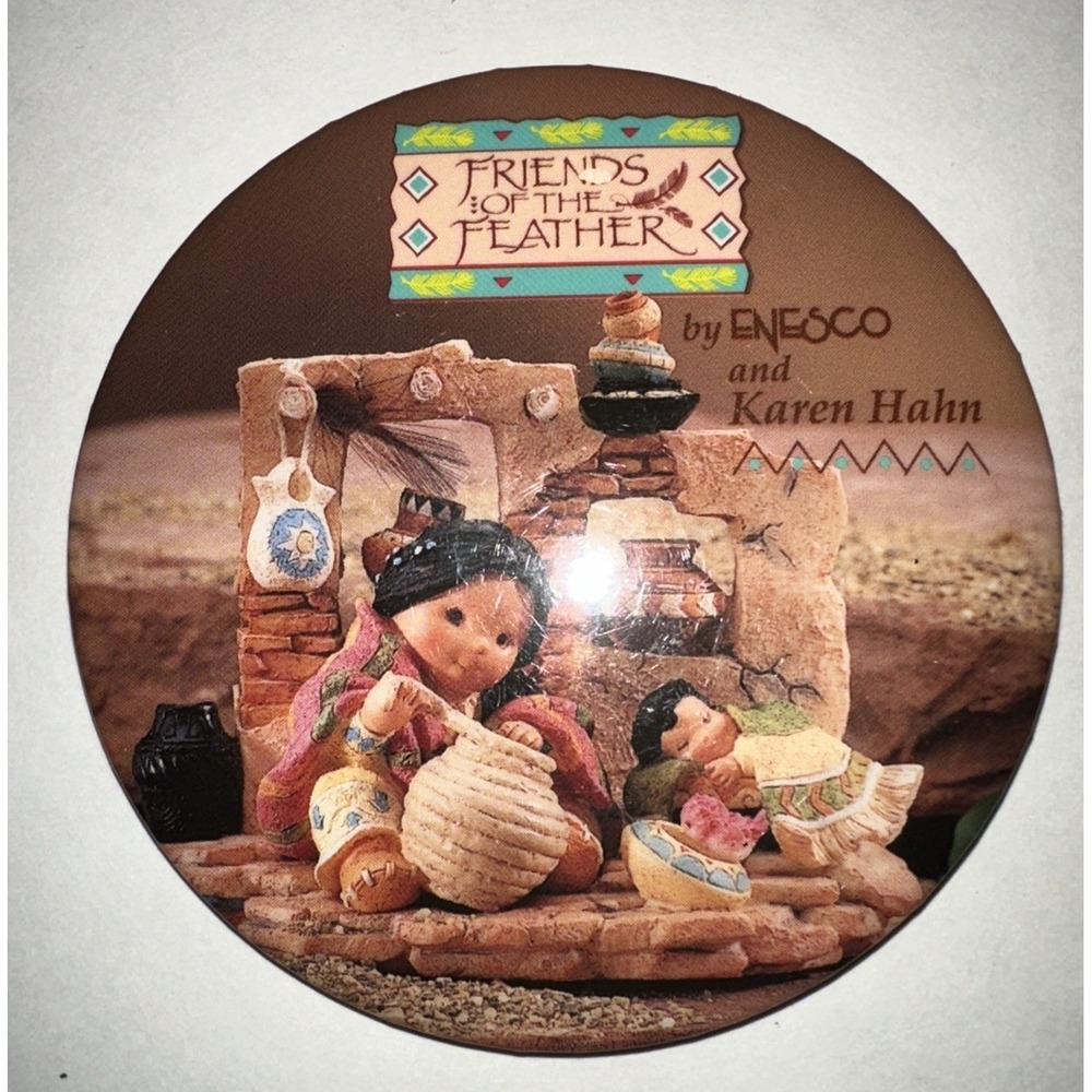 ENESCO And Karen Hahn Friends Of The Feather Button Pin